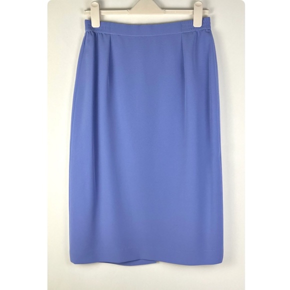 Vintage 1980’s Two Piece Set - Mother of the Bride - Blue - Jacket + Skirt Set - Picture 3 of 8